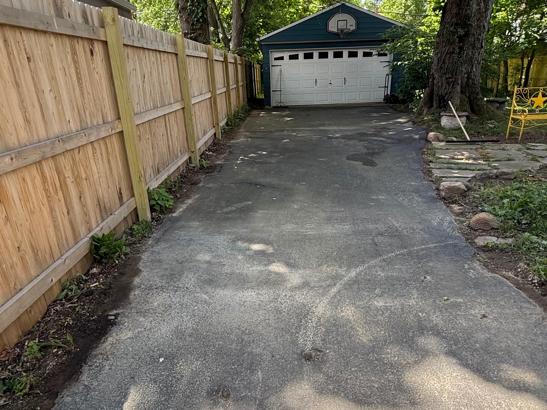 Asphalt Driveway Sealing before