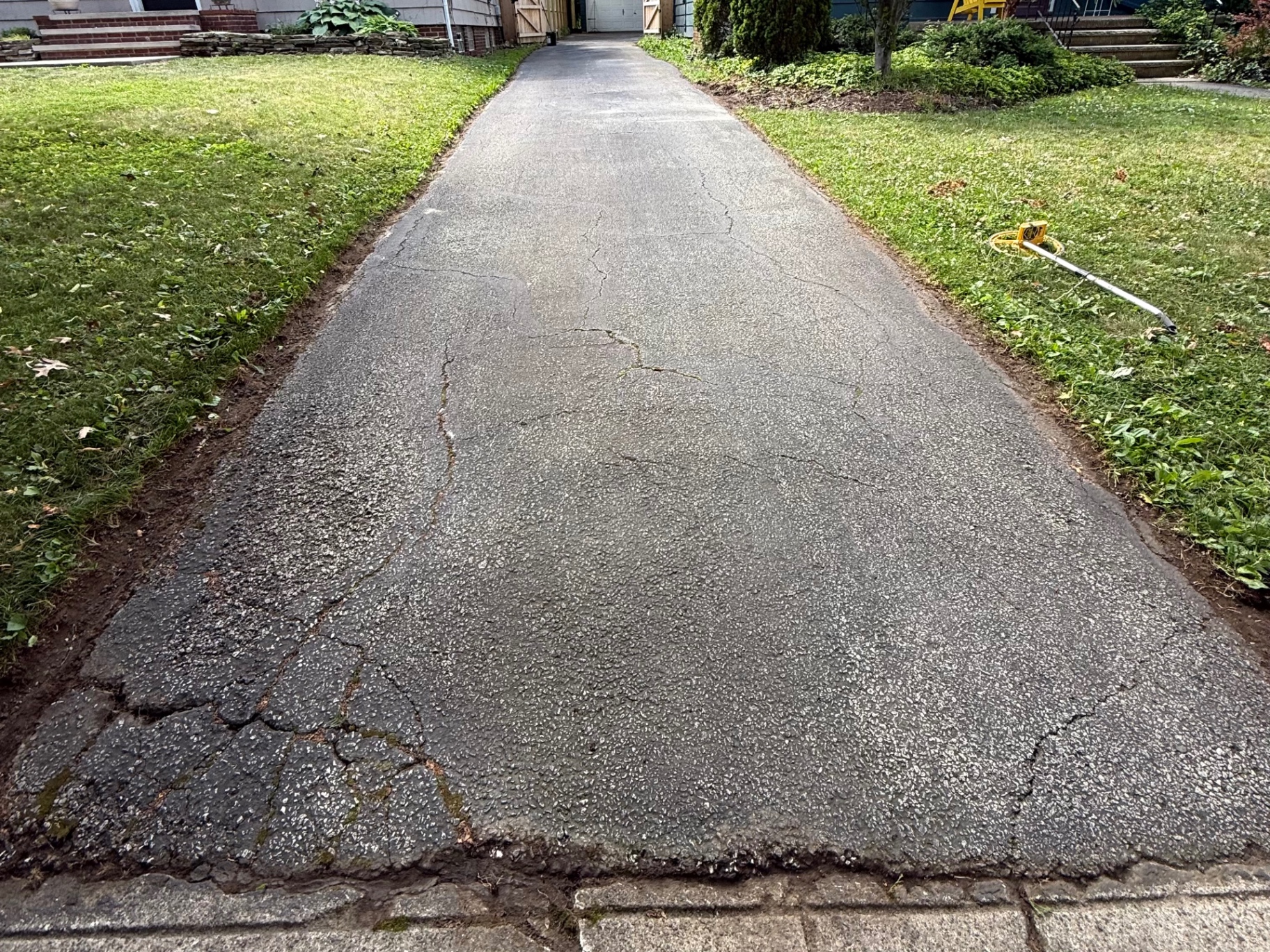 Asphalt Driveway Sealing before