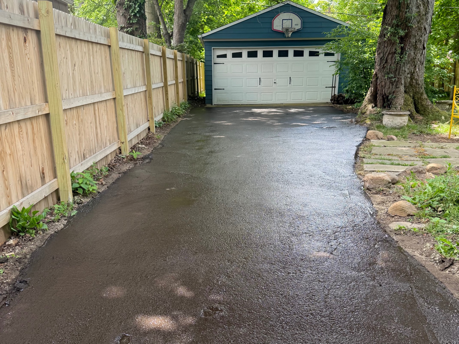 Asphalt Driveway Sealing after
