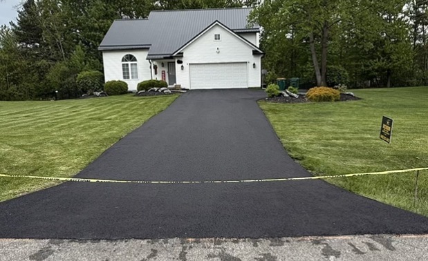 Resurfaced asphalt driveway in Mentor