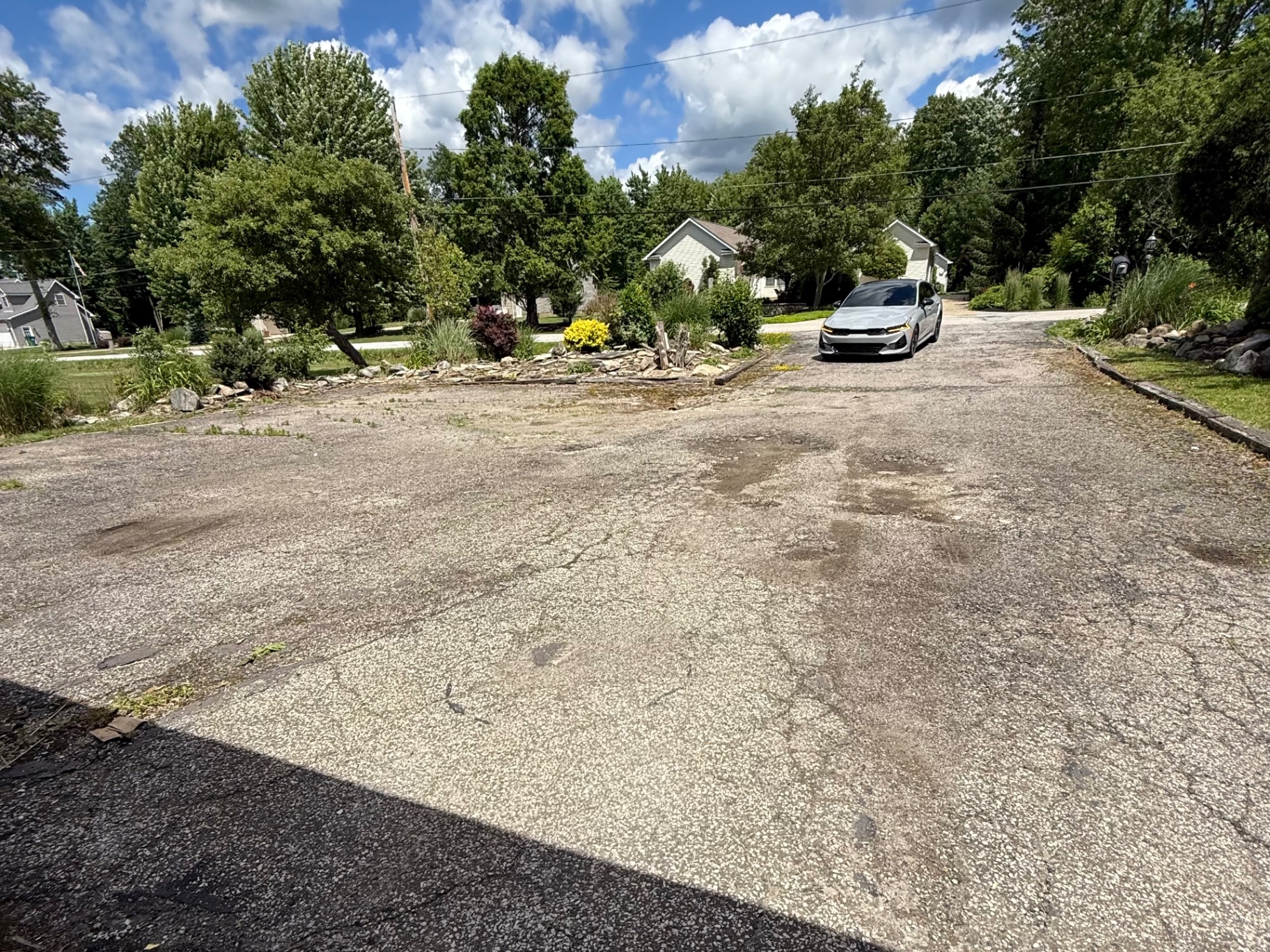 Resurfaced Asphalt Driveway before