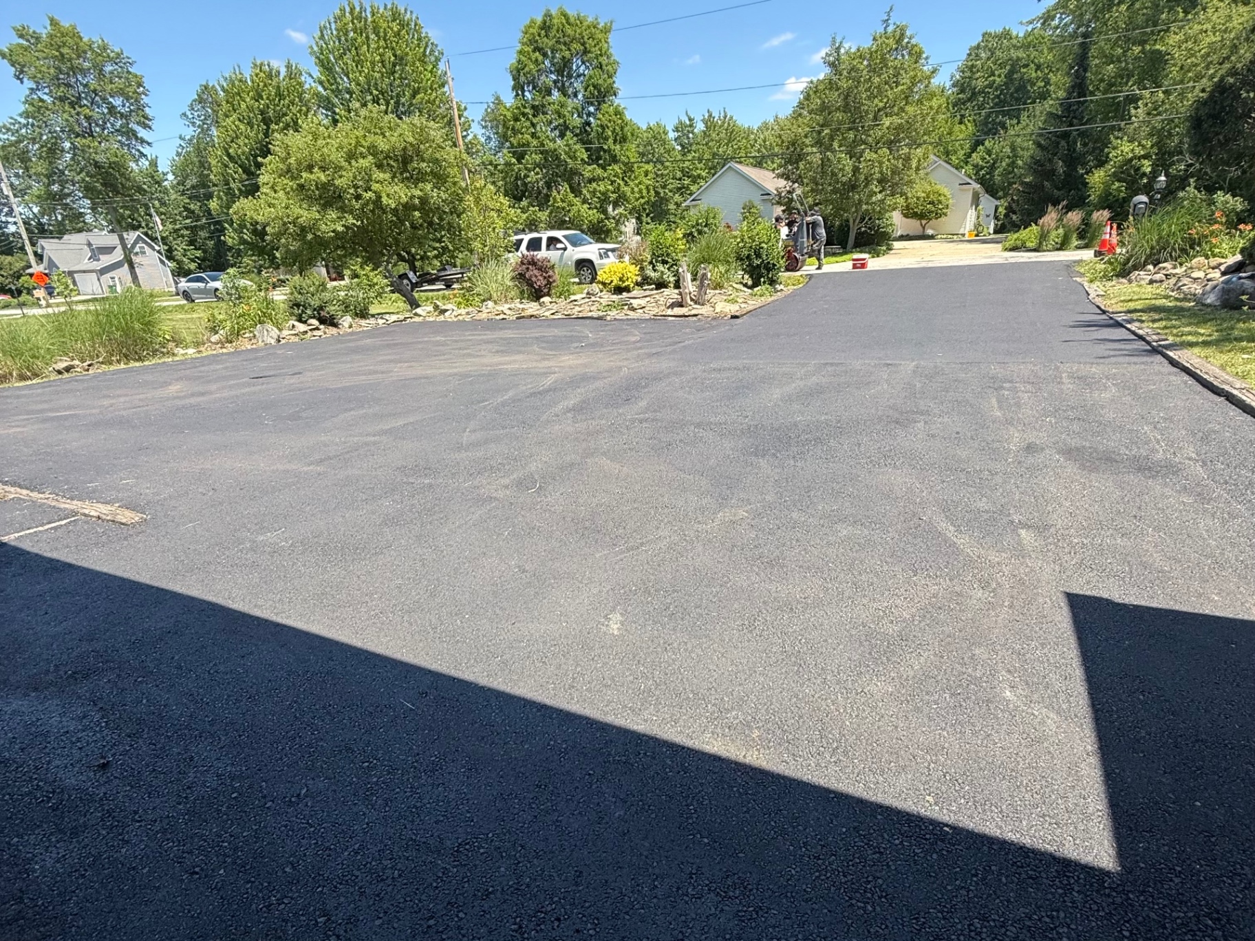 Resurfaced Asphalt Driveway after